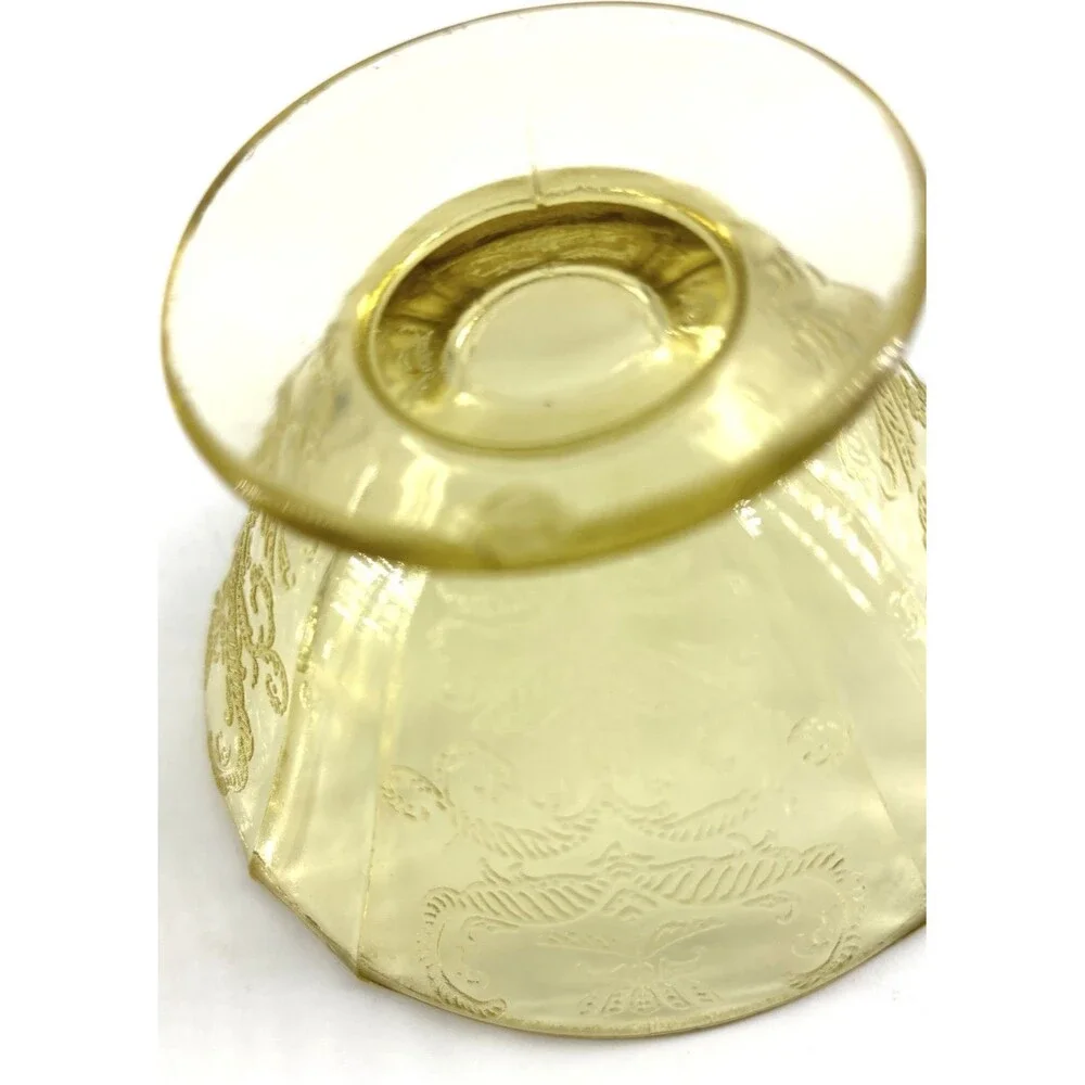 Federal MADRID AMBER Depression Glass Cone Shaped FOOTED SHERBET CUP